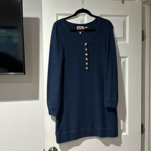 juicy couture  blue s. L. 50 wool   Cashmere dress